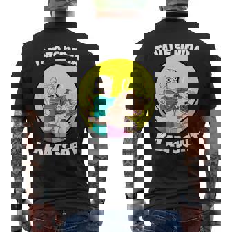 Aunt Emma Techno Hardtekk Raver Breakcore Cybergrind Men's Back Print T-Shirt | Mazezy