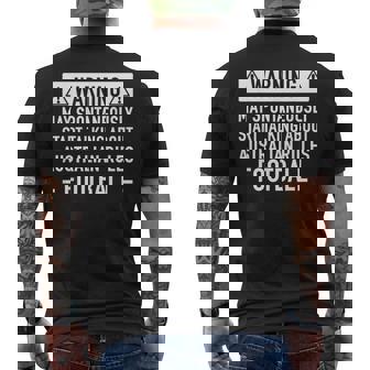 Australian Rules Football For Coach Cute Present Men's Back Print T-Shirt | Mazezy