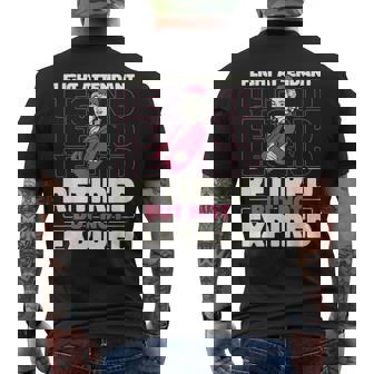 Auxiliar Deuelo Jubilado Cabina Avión Tripulante Azafata Camiseta Hombre Estampado Espalda - Regaloses