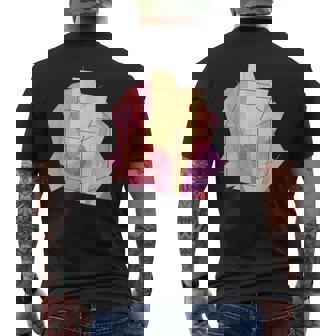 Avant Garde Aesthetic Kawaii Strawberry Milk Carton Men's Back Print T-Shirt | Mazezy