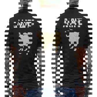 Avante Pug メンズTシャツ バックプリント - Kawaiitshirt