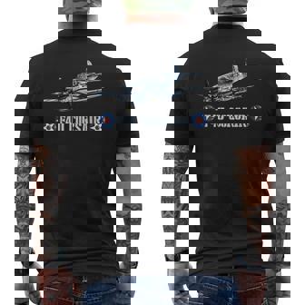 Avion De Chasse Américain Wwii F4u Corsair T-shirt imprimé au dos - Cadeauxyz