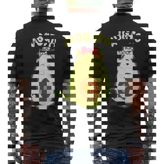 Avogato Gato Aguacate Divertido Regalo Mamá Embarazada Camiseta Hombre Estampado Espalda - Regaloses