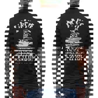 I Am The Awesome Jet Ski Rider Jetski Jetskiing Men's Back Print T-Shirt | Mazezy