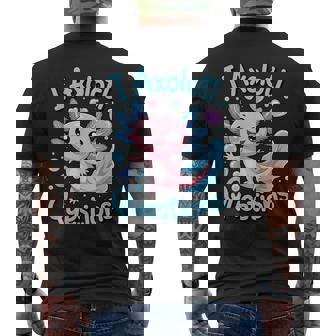 I Axolotl Questions Cute Kawaii Animal Pun Men's T-shirt Back Print | Seseable UK