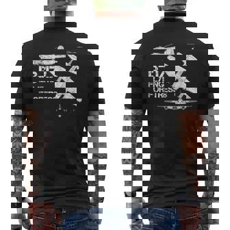 B-17 Flying Fortress Ww2 Heavy Bomber Aircraft Blueprint Men's T-shirt Back Print | Mazezy