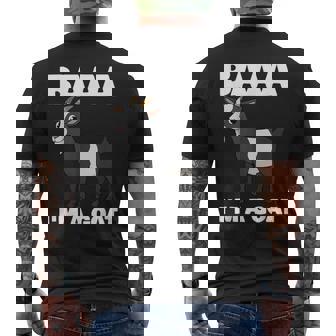 Baa I'm A Goat Costume Animal Halloween Goat Men's T-shirt Back Print | Seseable FR