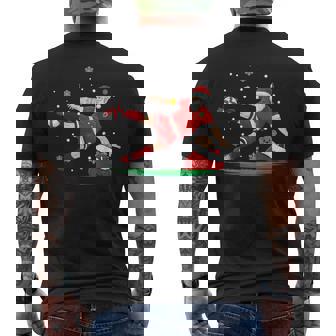 Babbo Natale Tirapiedi Laterale Di Calcio Regalo Di Natale T-shirt da uomo con stampa posteriore - Novitaregali