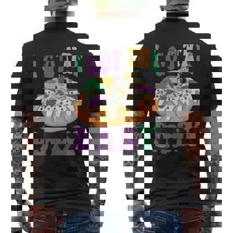 I Got The Baby Mardi Gras King Cake Pregnancy Announcement Men's T-shirt Back Print - Monsterry