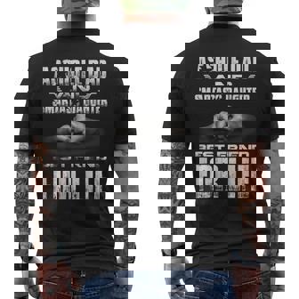 On Back Asshole Dad And Smartass Daughter Best Friend For Men's T-shirt Back Print - Monsterry