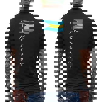 Bahamas Flag Vacation Bahamian Pride Bahamas Men's T-shirt Back Print | Seseable FR