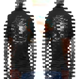 Bald Eagle Forest Animal Wildlife Men's T-shirt Back Print - Thegiftio