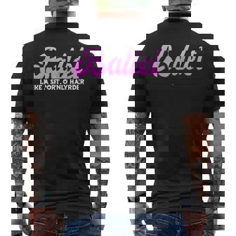 Ballet Like A Sport Only Harder Ballerina Dance Teacher Men's Back Print T-Shirt | Mazezy