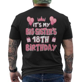 Ballon Es Ist Der 18 Geburtstag Meiner Großenchwester 2007 18 Jahre Alt T-Shirt mit Rückendruck - Geschenkecke