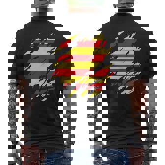 Bandera Cataluña Bandera Catalunya In Mangas Camiseta Hombre Estampado Espalda - Regaloses