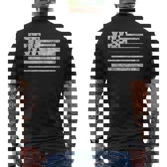 Bandera De Gran Bretaña Francia Bretón Orgullo De Bretaña Camiseta Hombre Estampado Espalda - Regaloses