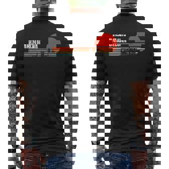 Barcelona España Retrointageunset Beach 70S 80S Camiseta Hombre Estampado Espalda - Regaloses