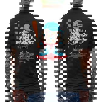 Baseball Drip For Boys Ice Cream Drip Baseball Sport Lover Men's T-shirt Back Print | Seseable UK