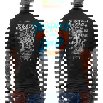 Baseball Drip Boys Ice Cream Drip Youth Respect The Drip Men's T-shirt Back Print - Monsterry