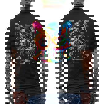 Baseball Drip Boys Ice Cream Youth Sweet Bat Cleats Glove Men's T-shirt Back Print - Monsterry