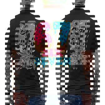 Baseball Drip Number 67 Player Or 67Th Birthday Men's T-shirt Back Print | Seseable UK