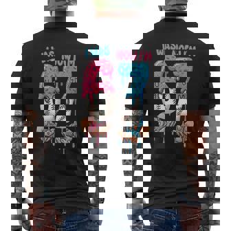 Baseball Ice Cream I Was 6 Now I'm 7 67 Birthday Boy Men's T-shirt Back Print - Monsterry