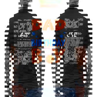 Basketball Dad Of The Birthday Boy Family Matching Men's T-shirt Back Print | Seseable FR