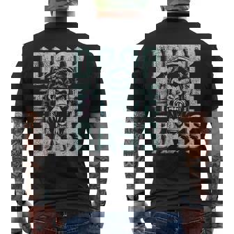 Bass Head Gorilla Headphones Drop The Bass Men's Back Print T-Shirt | Mazezy