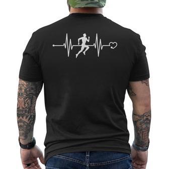 Battement De Cœur Amusant Pour La Course À Pied Et Le Jogging Pour Athlète T-shirt imprimé au dos - Cadeauxyz