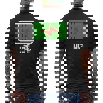 Batterie Restante 100 Batterie Pleine Puissance T-shirt imprimé au dos - Cadeauxyz