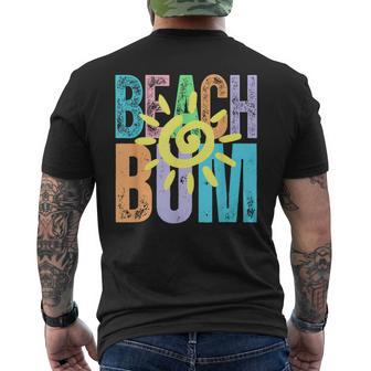 Beach Bum Distressed Summer Vacation Beach Life Sun Men's T-shirt Back Print | Seseable UK