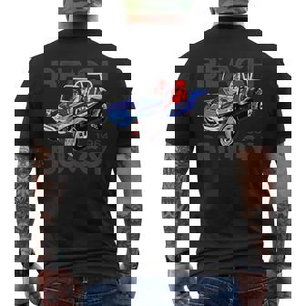 Beach Dune Buggy Classic Car Men's Back Print T-Shirt | Mazezy