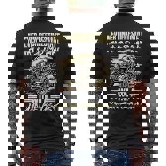 Beach Sand Race Rail Racing Car Old Man With A Dune Buggy Men's Back Print T-Shirt | Mazezy