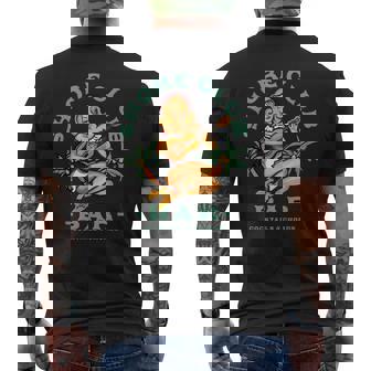 Beachy Summer Tiki Cocktail Bar Music Beach Vacation Men's T-shirt Back Print - Thegiftio