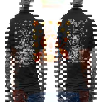 Beagle Thanksgiving Beagle Thanksgiving Beagle Men's T-shirt Back Print - Monsterry