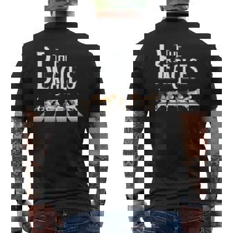 The Beagles ビーグル犬の飼い主、ビーグル犬の恋人、犬の恋人への贈り物 メンズTシャツ バックプリント - Kawaiitshirt