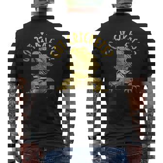 Bearded Dragon Got Crickets Reptile Men's T-shirt Back Print | Mazezy