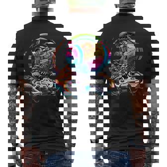 Bearded Dragon Gamer Lizard Gaming Video Games Men's T-shirt Back Print | Seseable FR