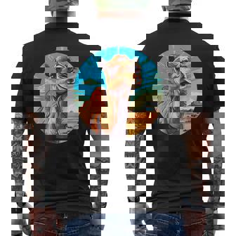 Beau Chameau Dans Le Paysage Du Désert T-shirt imprimé au dos - Cadeauxyz