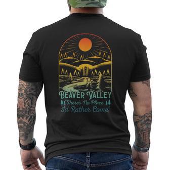 Beaver Valley There's No Place I'd Rather Come Men's T-shirt Back Print - Thegiftio UK
