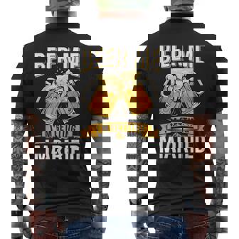 Beer Me I'm Getting Married Groom Bachelor Party Men's T-shirt Back Print - Monsterry