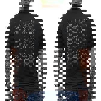 Beetle Insect Bug Entomology Graphic Men's T-shirt Back Print | Mazezy