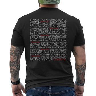 Bella Ciao Italian Revolution Rebelong Partisan T-shirt imprimé au dos - Cadeauxyz