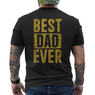 Best Dad Ever Vintage Best Dad Ever Men's T-shirt Back Print - Thegiftio UK