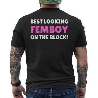 Best Looking Femboy Femboy And Cute Feminine Boy Men's T-shirt Back Print - Thegiftio UK