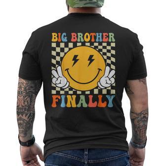 Big Brother Finally Big Brother Announcement For Boys Men's T-shirt Back Print - Thegiftio UK