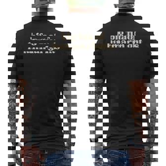 Big Fan Of Human Rights Protest Equality Social Justice Men's T-shirt Back Print | Seseable UK