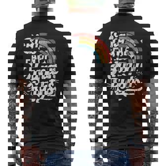 Big Fan Of Human Rights Social Justice Equality Men's T-shirt Back Print | Mazezy