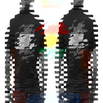 Her Biji Kurdistan Drapeau Kurde T-shirt imprimé au dos - Cadeauxyz