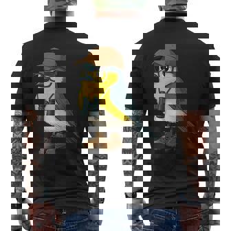 Bird Nerd Bird Watching Birding Fathers Day Men's T-shirt Back Print - Monsterry